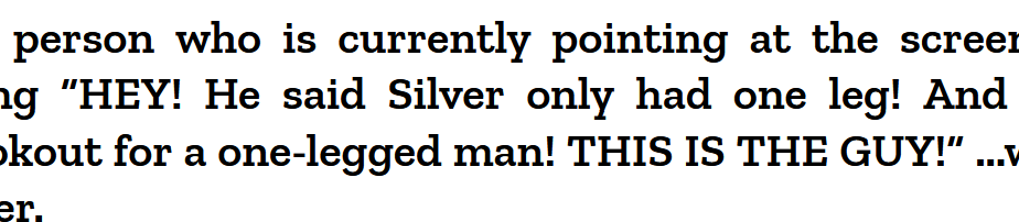an excerpt of site text in Zilla Slab, showing the appearance of its curly quotes. Both sets of quotation marks simply angle from bottom-left to upper-right.