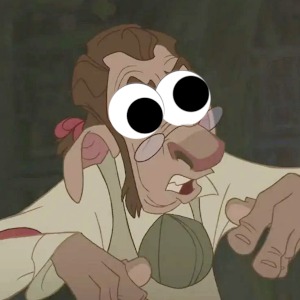 an image of an image of Delbert Doppler from the Disney film Treasure Planet